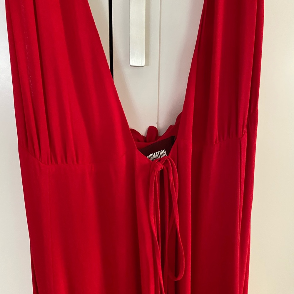 Reformation Red Dress Gown Size 2 - Picture 5 of 12